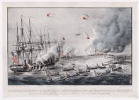 Bombardment & capture of the forts at Hatteras Inlet: by the U.S. Fleet under Commodore Stringham and the forces under Genl. Butler, Aug. 27th, 1861